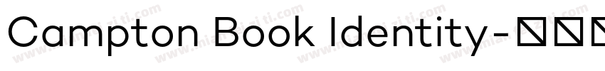 Campton Book Identity字体转换